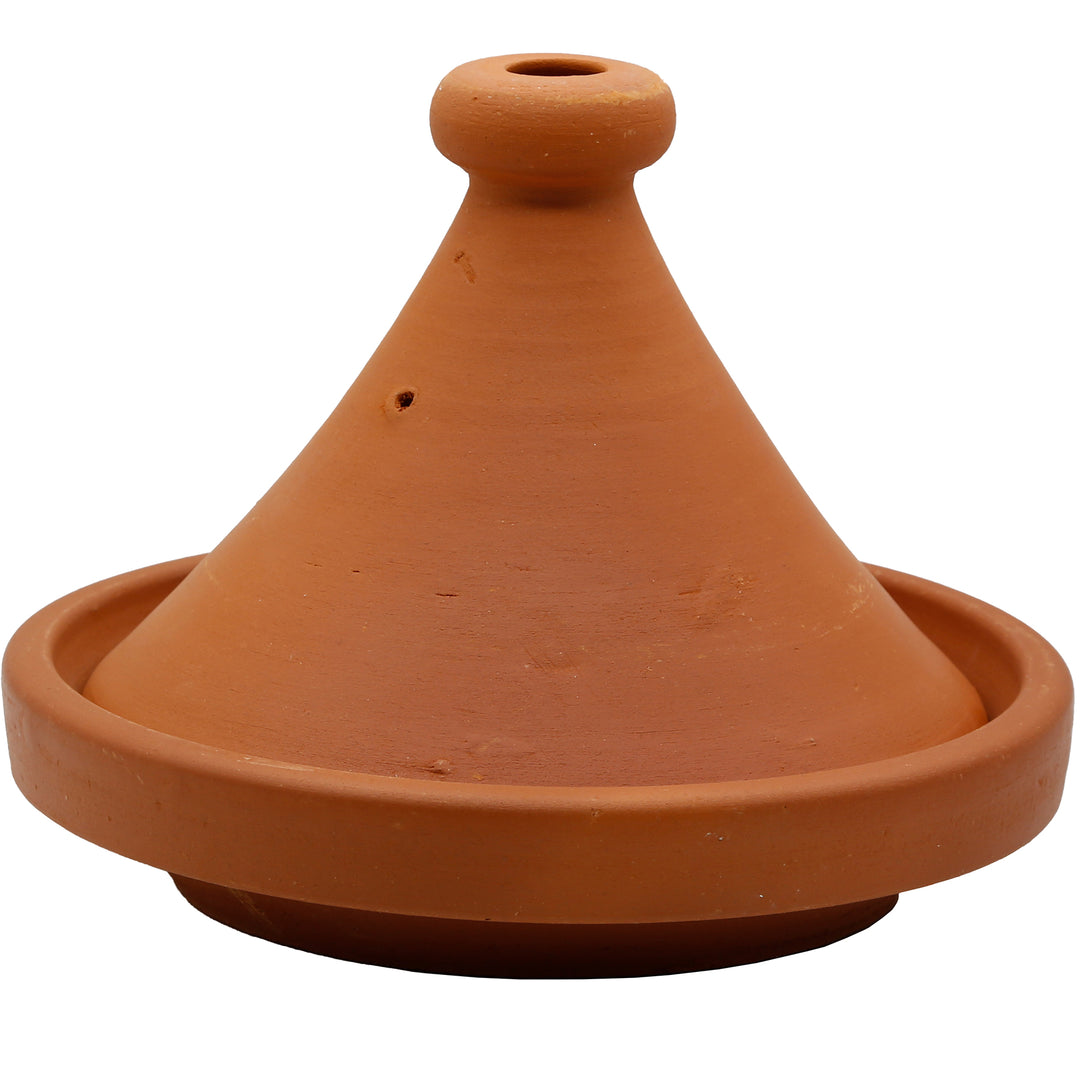 Tajine Pot uit Marokko 25 cm, ongeglazuurd en naturel gemaakt van traditionele klei