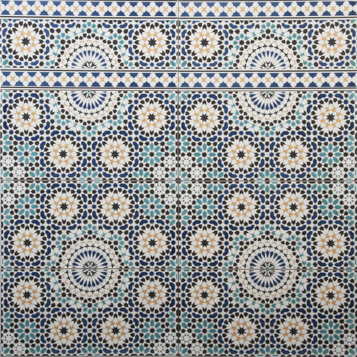 Carrelage mural marocain 50x25 cm – motif mosaïque