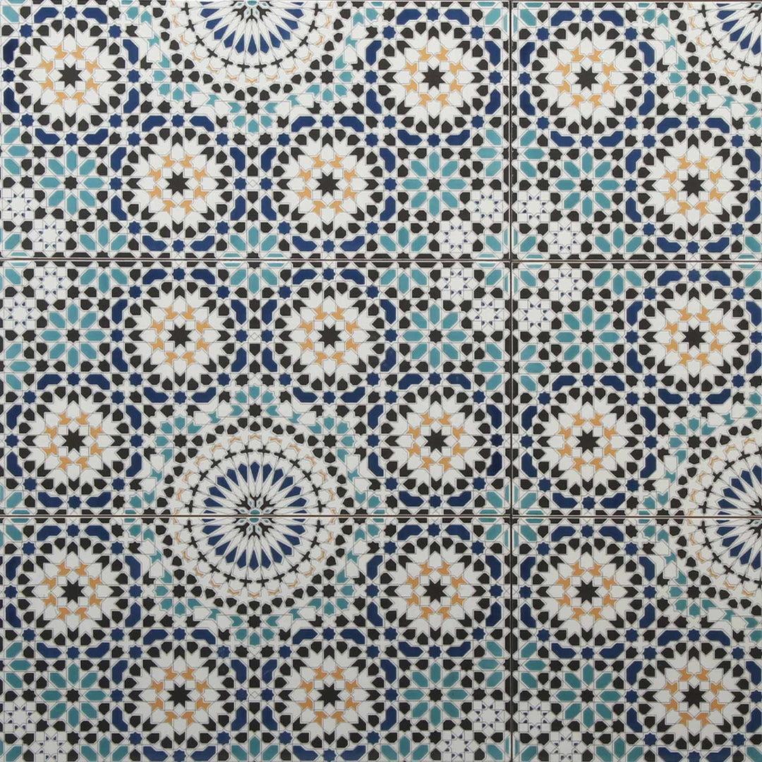 Carrelage mural marocain 50x25 cm – motif mosaïque