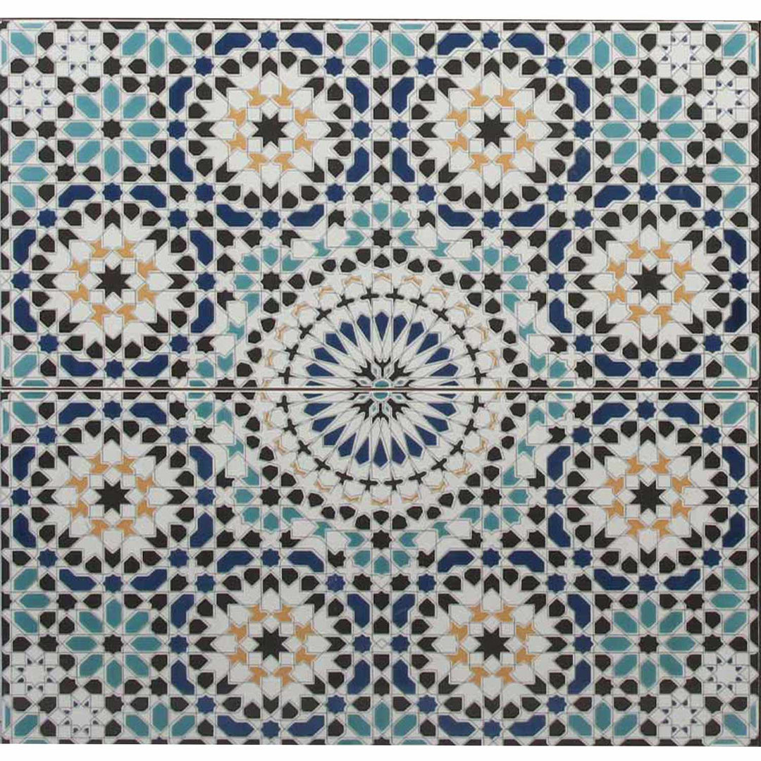 Carrelage mural marocain 50x25 cm – motif mosaïque
