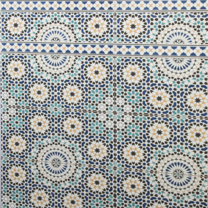 Carrelage mural marocain 50x25 cm – motif mosaïque