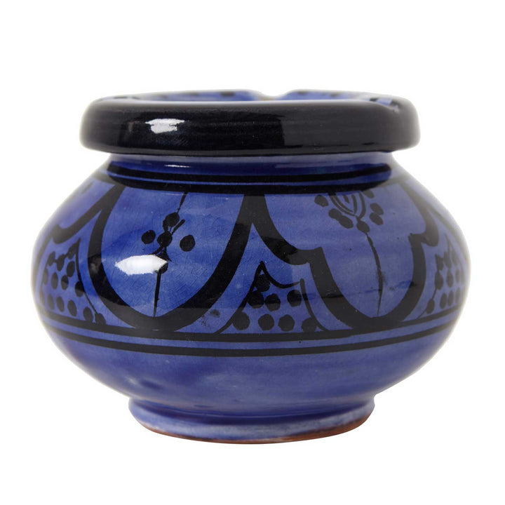 Keramische asbak blauw