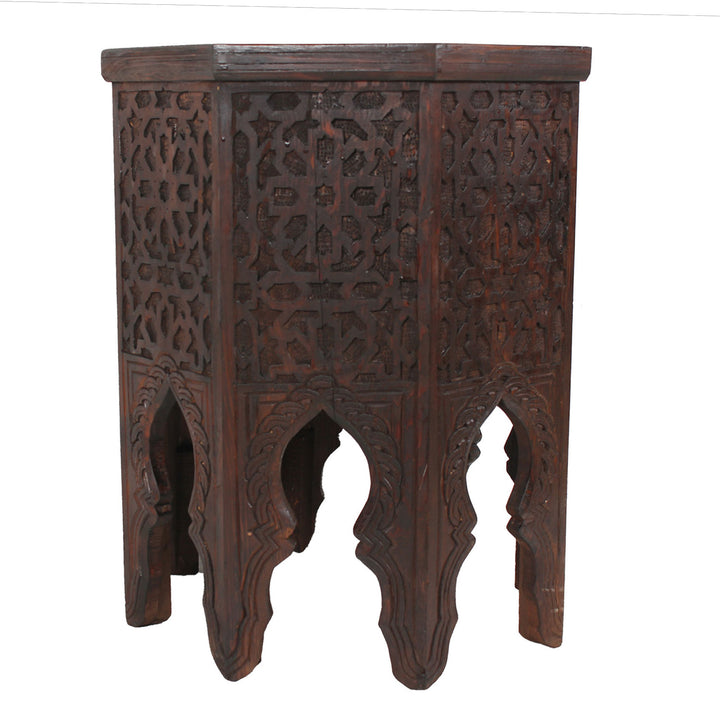 Marokkaanse houten bijzettafel Malik