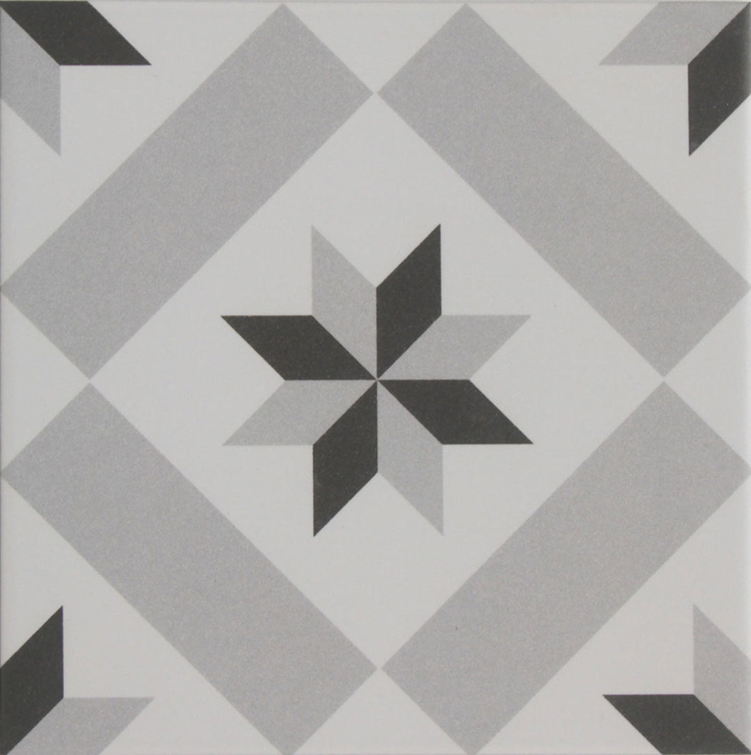 Marokkanische Fliese 20x20 cm in Zementfliesen-Optik