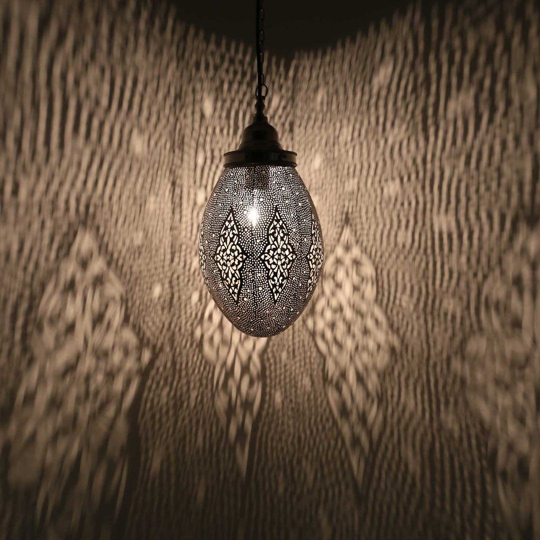 Oosterse zilveren lamp Sanan