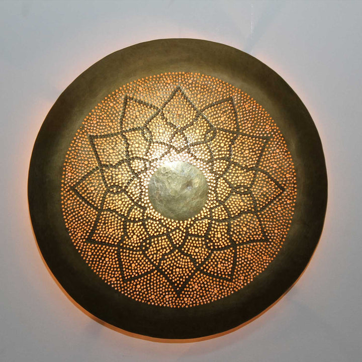 Messing wandlamp Aladdin