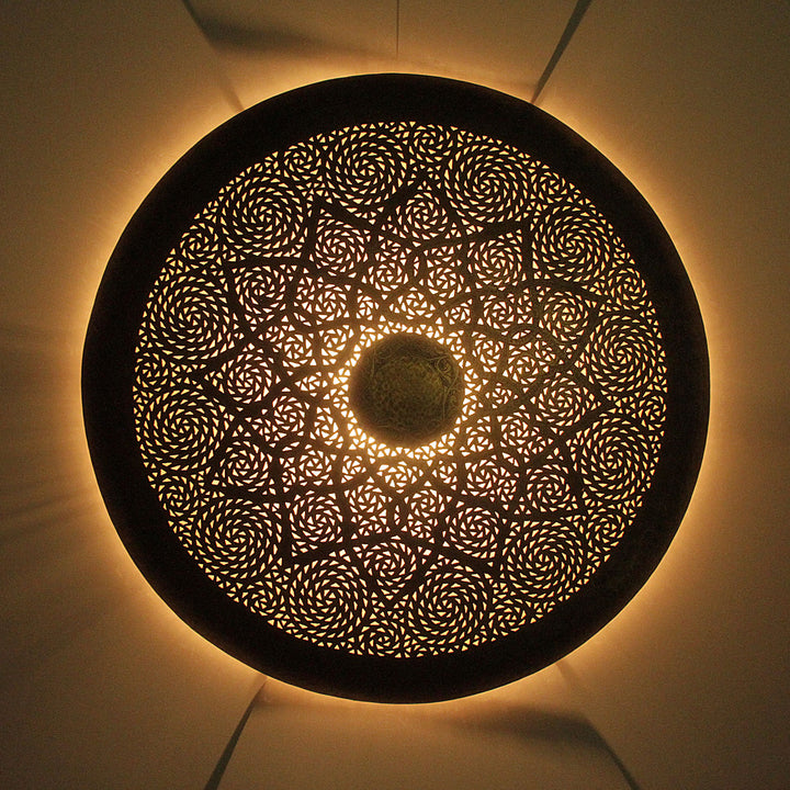 Messing wandlamp Hilal 76Ø