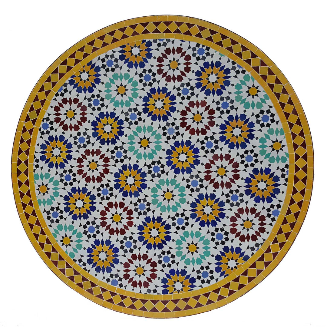 Mozaïektafel D120 Ankabut Geel