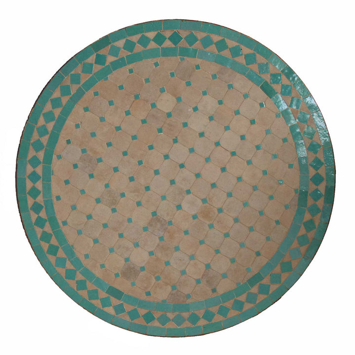 Mozaïektafel uit Marokko - Rond - M60-50