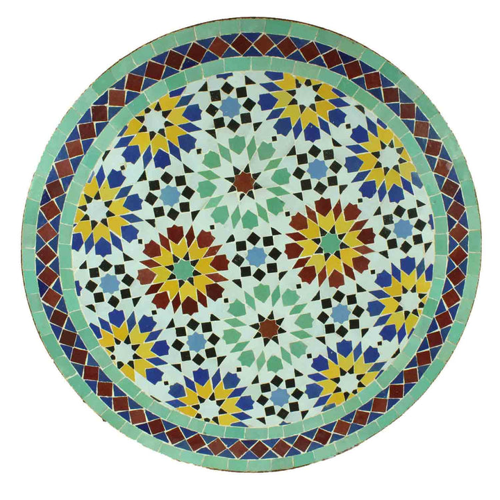 Mozaïek bistrotafel rond 70 cm