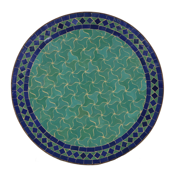 Mozaïektafel uit Marokko - Rond -M60-28