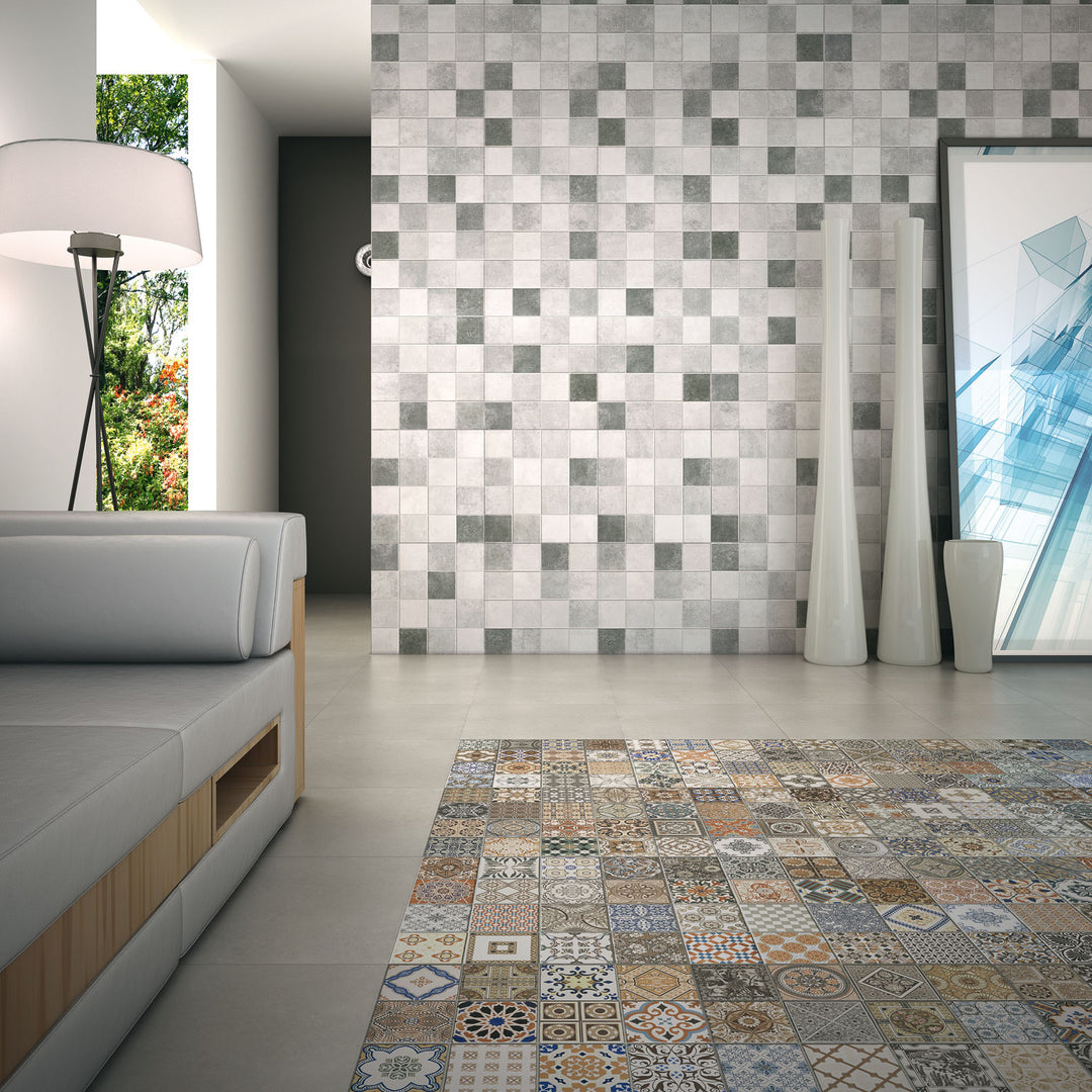 Patchwork-Fliesen für Wand und Boden