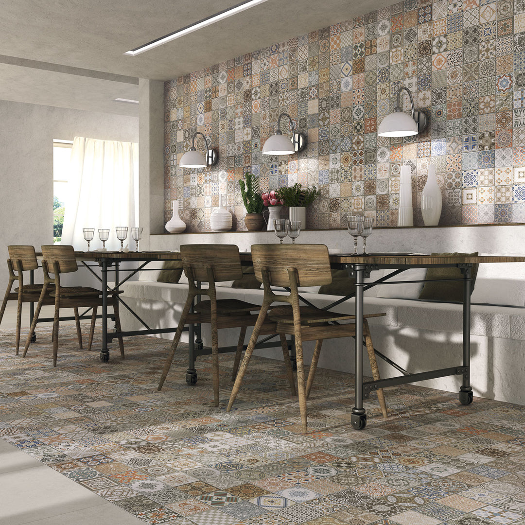 Patchwork-Fliesen für Wand und Boden