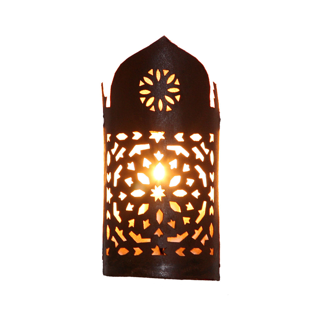 Oosterse ijzeren wandlamp EWL02