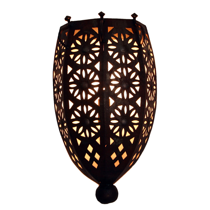 Oosterse ijzeren wandlamp EWL05