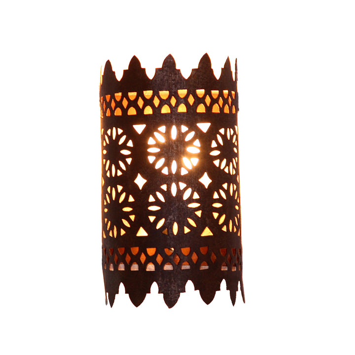 Oosterse ijzeren wandlamp EWL17