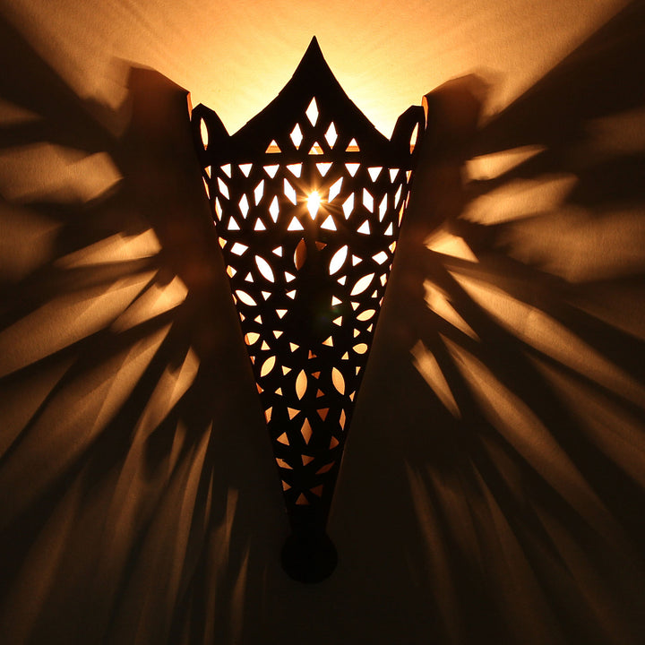 Oosterse ijzeren wandlamp EWL35