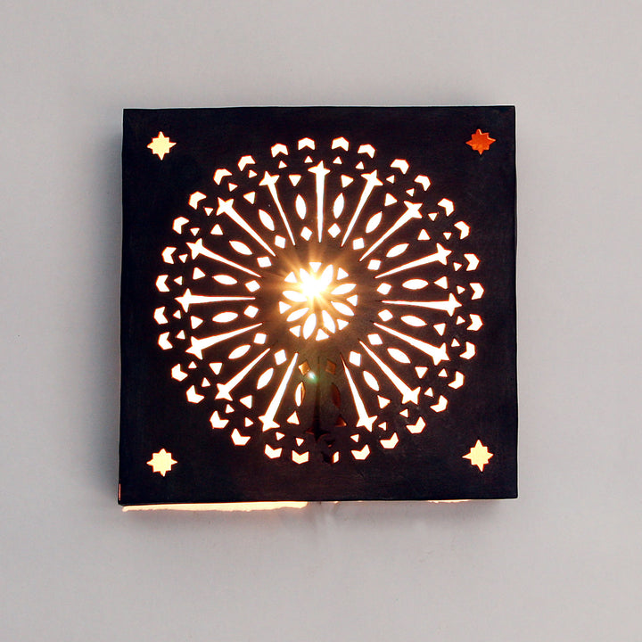 Oosterse ijzeren wandlamp EWL36