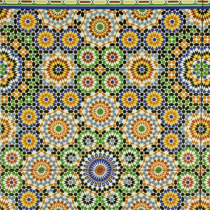Oosterse wandtegels 50x25 cm – veelkleurig keramiek