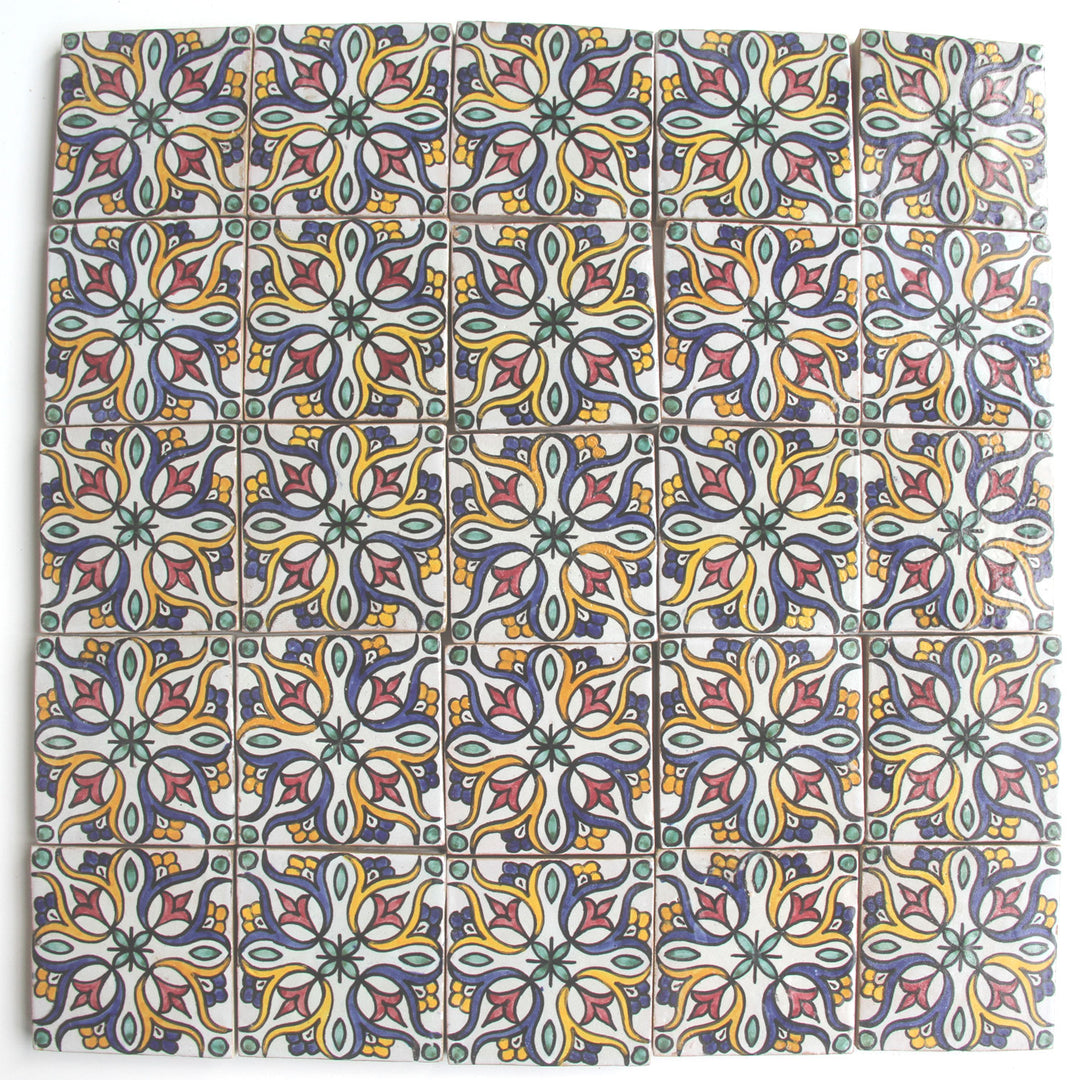 Handgeschilderde tegel 10x10 cm – Boho