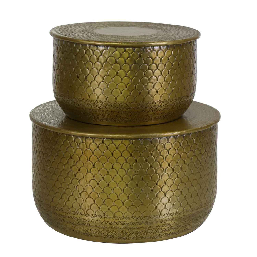 Orientalischer Beistelltisch Alava Gold