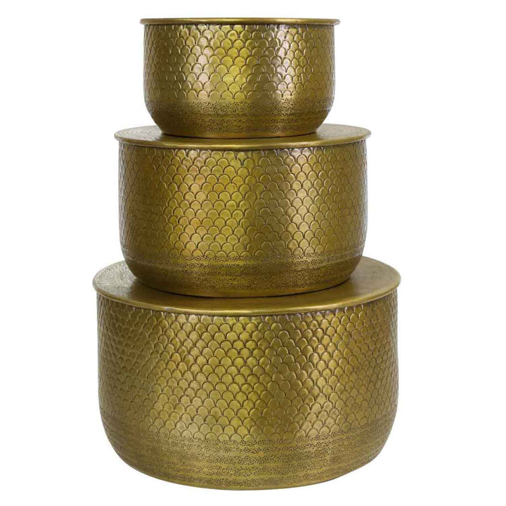 Orientalischer Beistelltisch Alava Gold