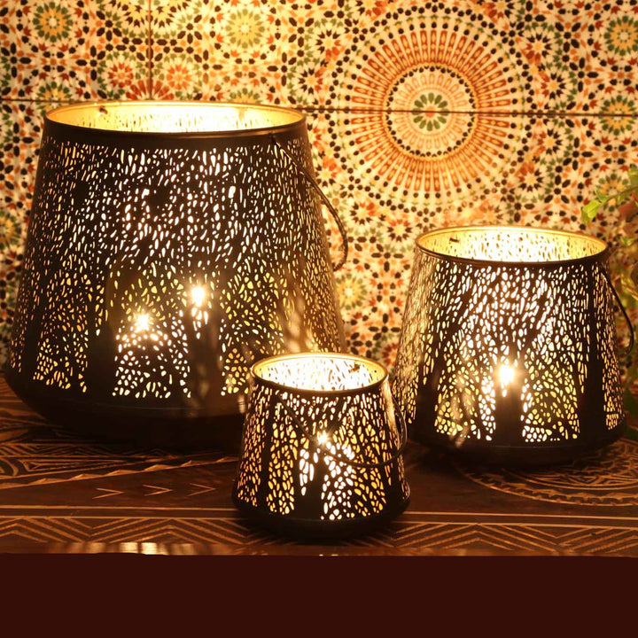 Lanterne orientale Como lot de 3