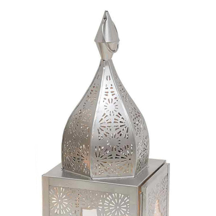 Oosterse lantaarn Modena zilver M