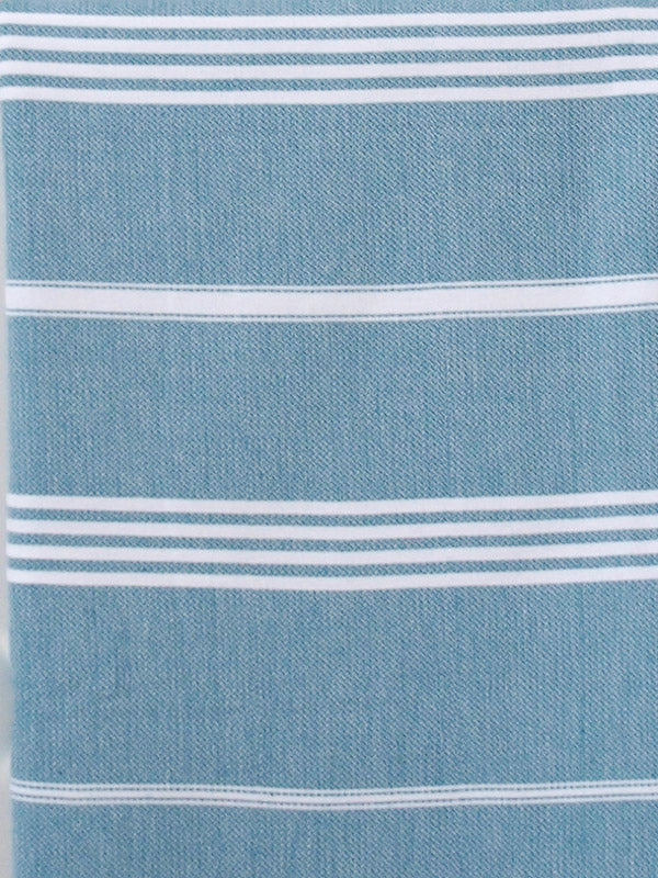 Serviette de hammam turque blanc pétrole