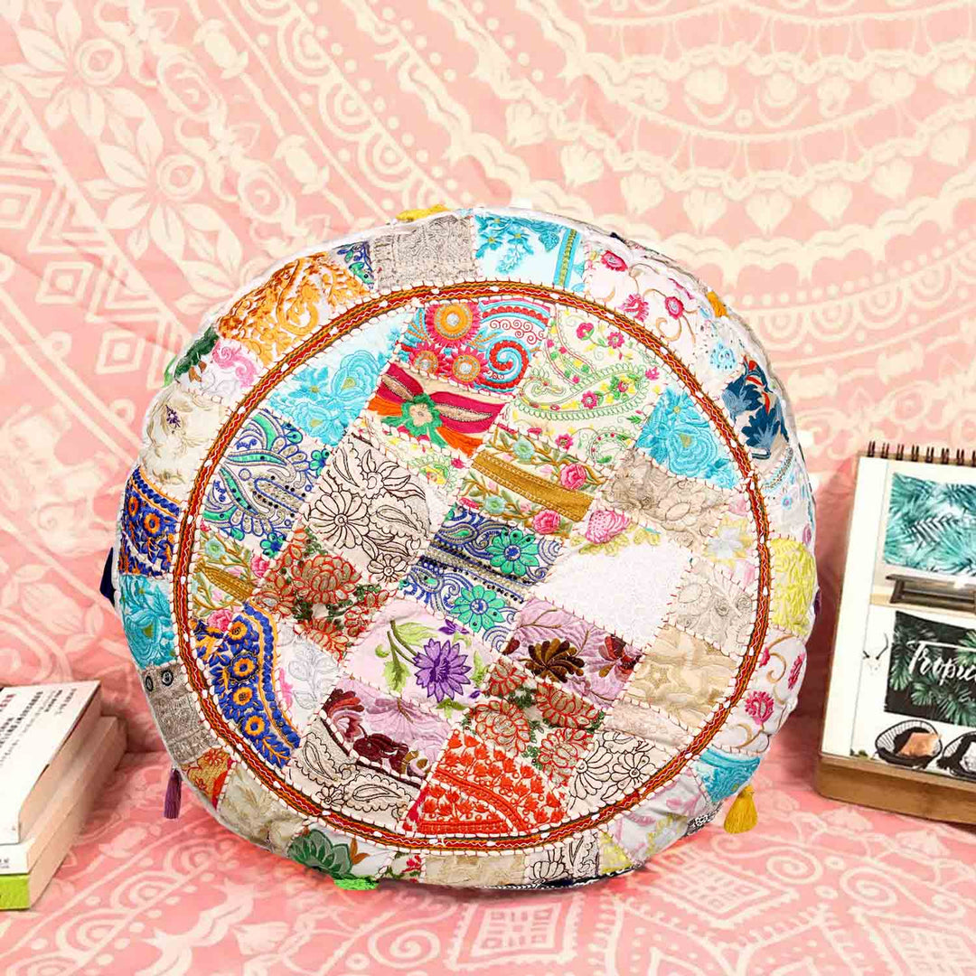 Patchwork yogakussen Lali groot