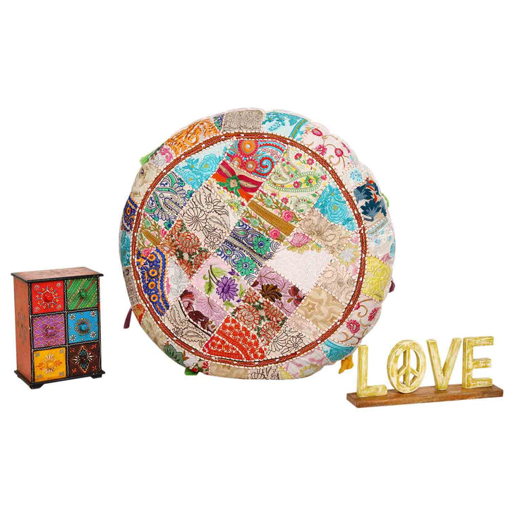 Patchwork yogakussen Lali groot