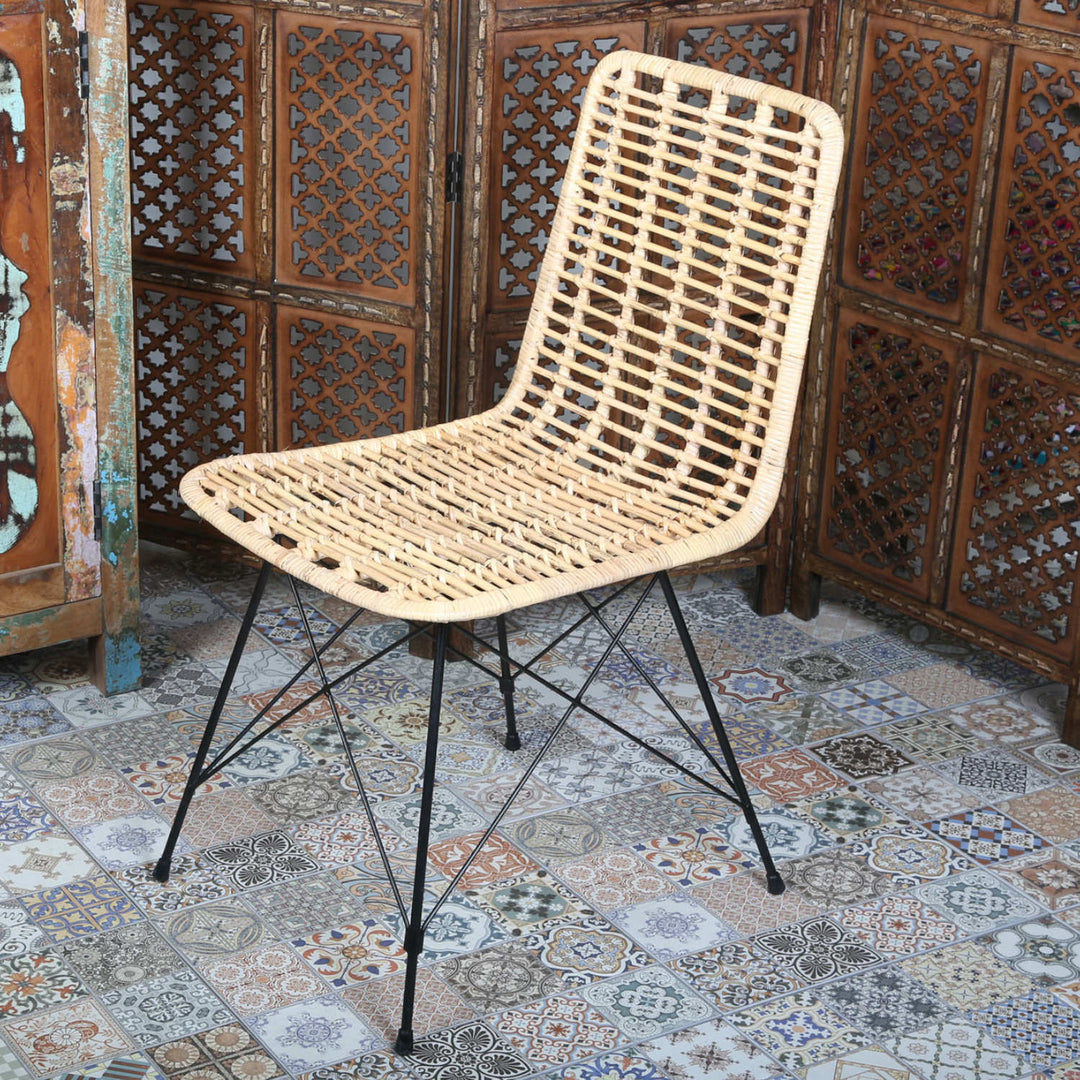 Chaise en rotin Valencia Naturel