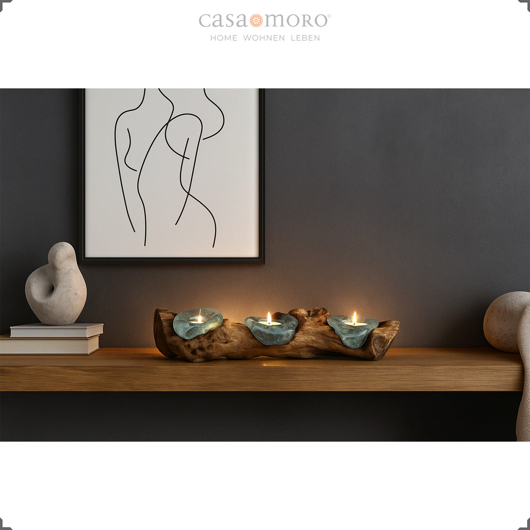 3er Teelichthalter - Tisch Deko